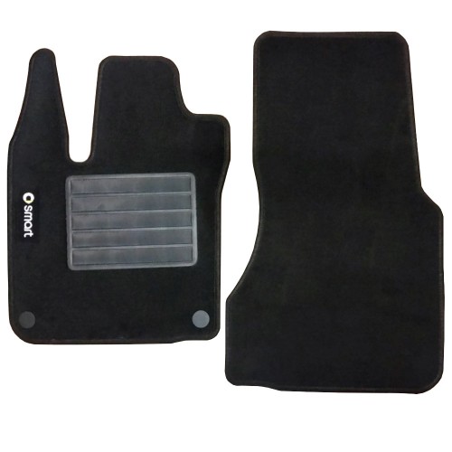 Tappetini Auto In Moquette Per Smart 2015 Con 2 Clip Di Fissaggio Tappetini Auto In Moquette Per Smart 2015 Con 2 Clip Di Fissaggio